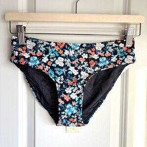 NWT Sea Level Swim Australia Navy Blue Orange White Floral Bikini Bottoms